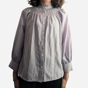 Pomander Place Lavender Smocked Blouse